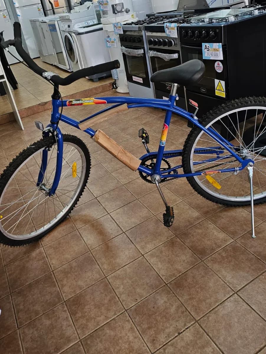 Bicicleta Playera Rodado 26 Urbana Paseo Futura Color Azul