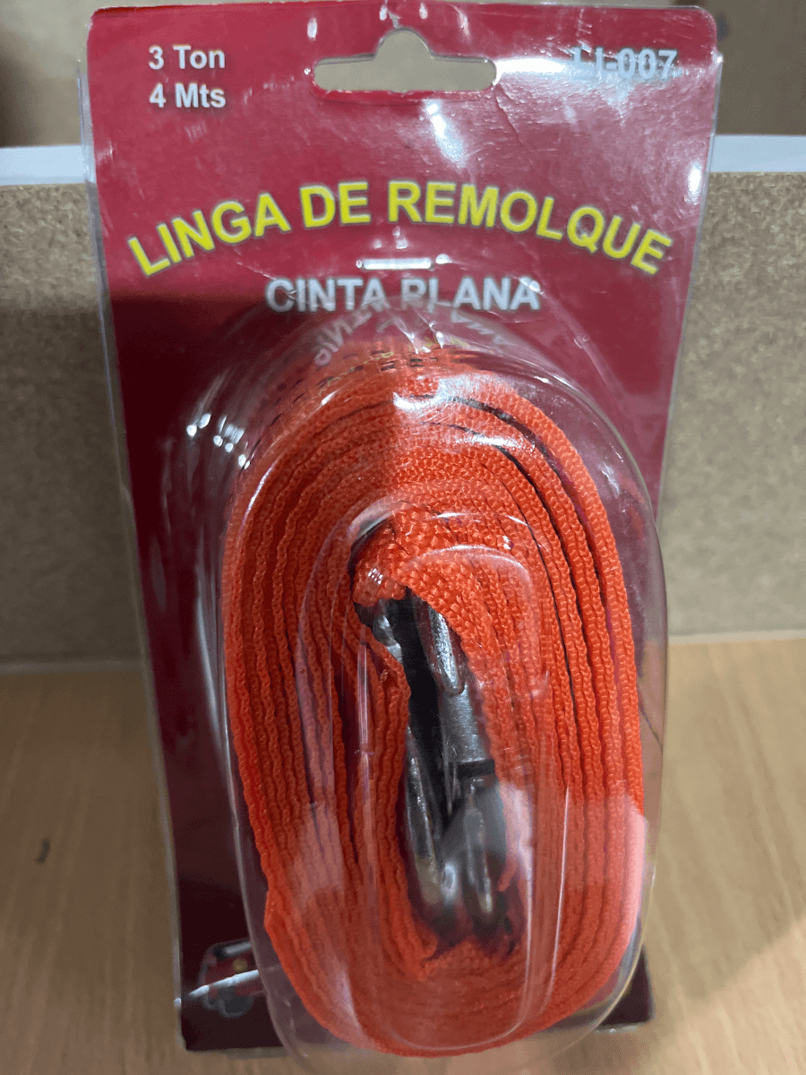 LINGA DE REMOLQUE 3 TON 4 MTS