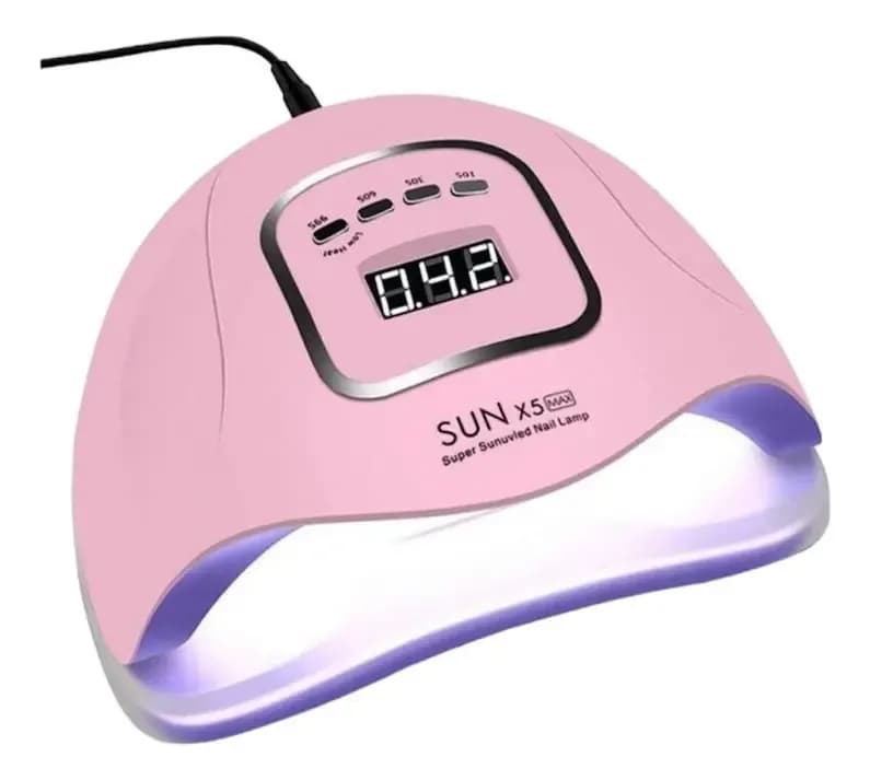 Cabina Sun X5 MAX 110W Rosa LED UV con Temporizador y Sensor Automático