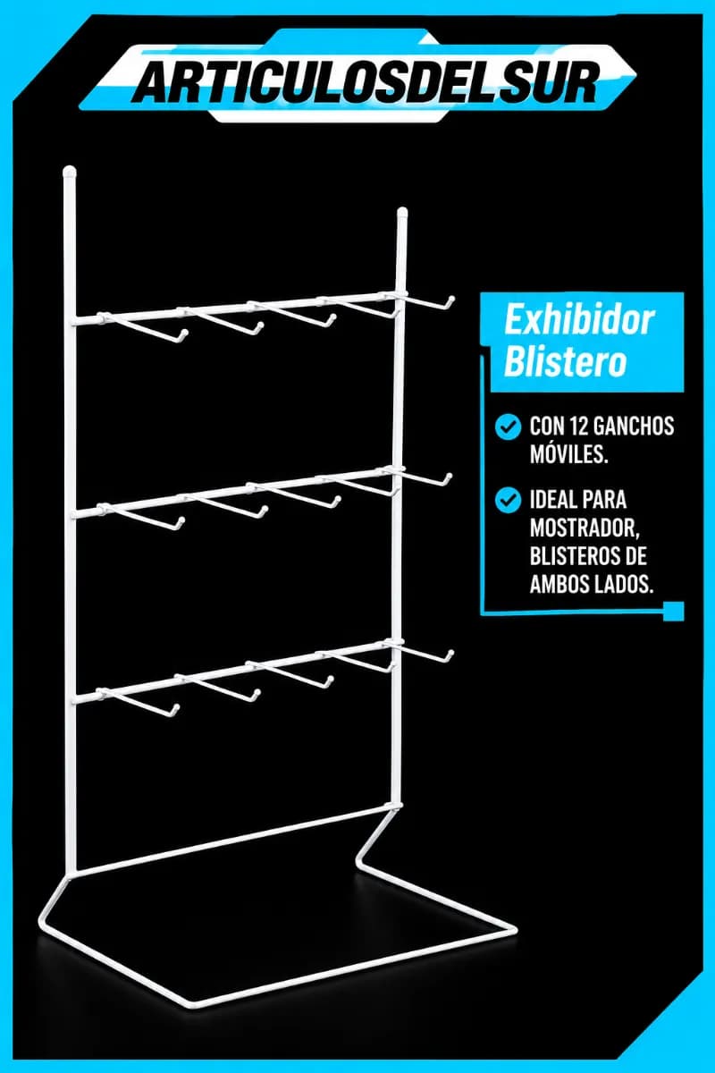 EXHIBIDOR PARA COLGAR (MODO BLISTERO)